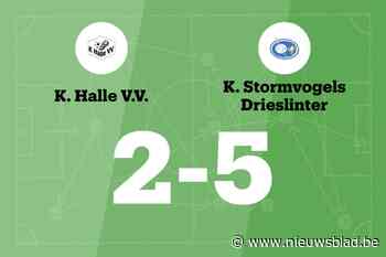 Drieslinter B wint spektakelwedstrijd van Halle VV