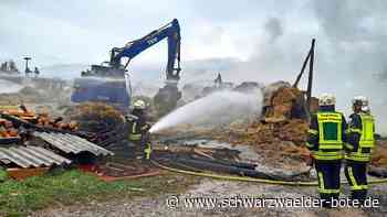 Feldscheune bei Calw in Flammen: Warum viele Umstände auf Brandstiftung hindeuten