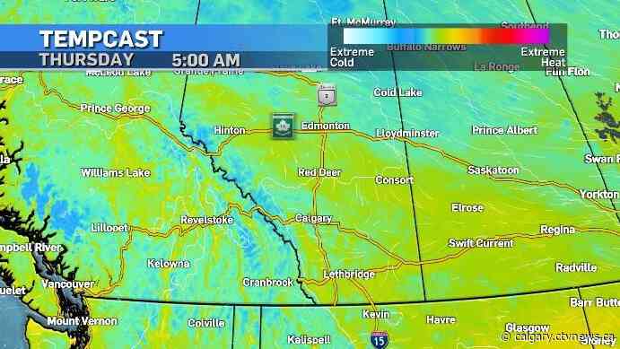 Mid-week cooldown with overnight temperatures around freezing