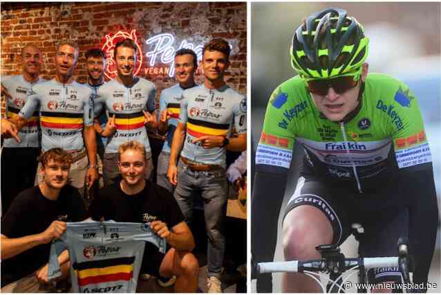 WK GRAVEL 2024. Friturist Seppe geraakte zelf niet door kwalificaties, dus vond hij een andere manier om deel te nemen: “Door te sponsoren leg ik het parcours toch ook af, hè”