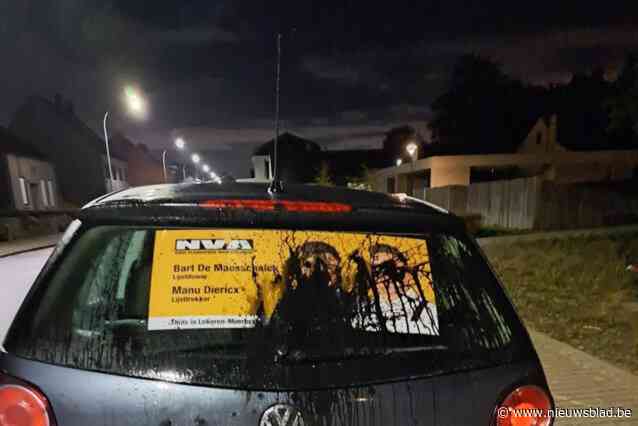 Verkiezingsvandalisme bij N-VA kandidaat