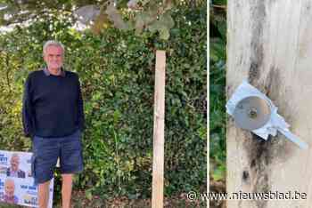 Lintse lijsttrekker Vlaams Belang dient klacht in tegen vernieling van verkiezingsbord