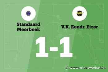 Meerbeek speelt gelijk tegen Eendracht Eizer