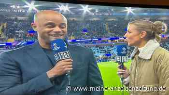 Bayern-Trainer Kompany lacht DAZN-Moderatorin Laura Wontorra live im TV aus