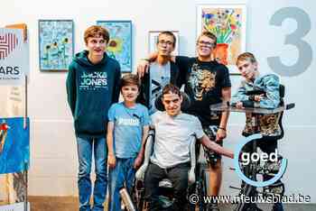 Jongeren met motorische beperking veilen eigen kunstwerken: “Ik hoop veel geld binnen te halen”