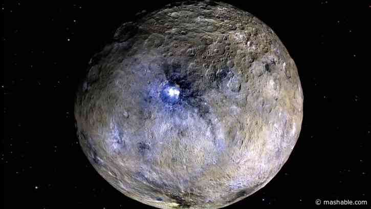 This nearby dwarf planet's ice may be left over from a dirty ocean
