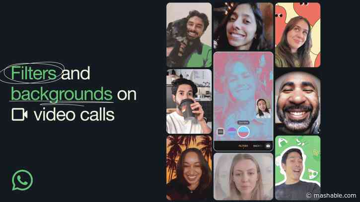 WhatsApp video calls now have backgrounds and filters