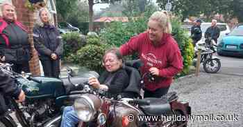 Heart-warming photos show bikers visit East Yorkshire care home