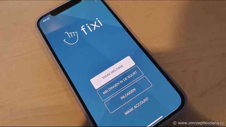 Lelystad - Lelystad blij met Fixi-app: 'Inwoners weten app te vinden'