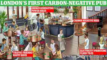 London's first EVER carbon-negative pub opens its doors - featuring electricity-converting floor tiles and guilt-free pints