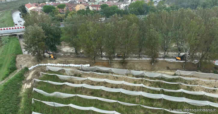 Alluvione Emilia-Romagna, a Faenza è in costruzione un nuovo muro di cemento armato: la barriera dovrà contenere la piena del fiume