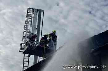FW-SE: Brand eines Schuppens greift auf Endreihenhaus über