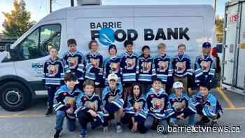 Young Barrie Colts players donate over 1,000lbs of apples to local food bank