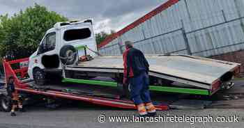 Blackburn road cleared of abandoned vehicles as police hand out fines