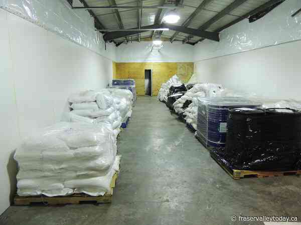 30 tonnes of chemicals seized in B.C. destined for drug production: RCMP