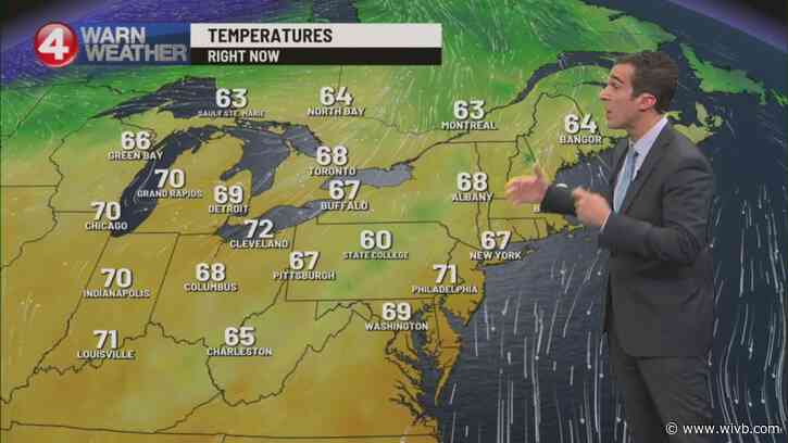 Spotty sprinkles Friday, More rain Sunday