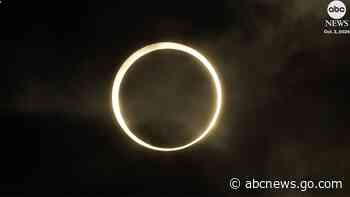 WATCH:  'Ring of fire' eclipse wows stargazers