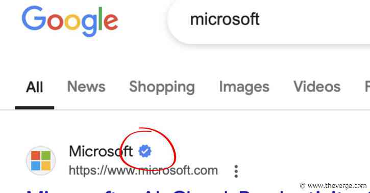 Google is testing verified checkmarks in search