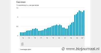 Nederlandse cao-lonen in derde kwartaal 6,8 procent gestegen