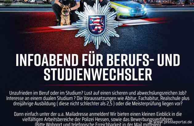 POL-LDK: Infoabend für Berufs- und Studienwechsler sowie Oberstufenschülerinnen und Schüler