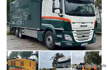 POL-GT: Lkw samt horizontalter Bohrmaschine gestohlen