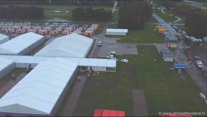 Biddinghuizen - Voor derde keer tijdelijke noodopvang in Biddinghuizen, opbouw gestart