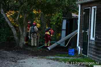 Gaslekkage aan de Hoofdweg in Midwolda