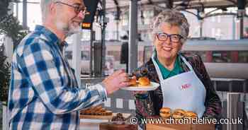Prue Leith surprises Newcastle commuters with LNER tasting event at Central Station