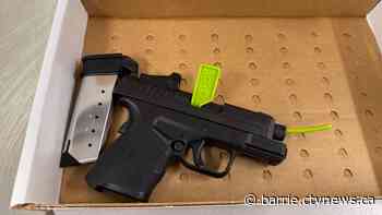 Semi-automatic weapon and drugs allegedly seized in Barrie, 3 men arrested