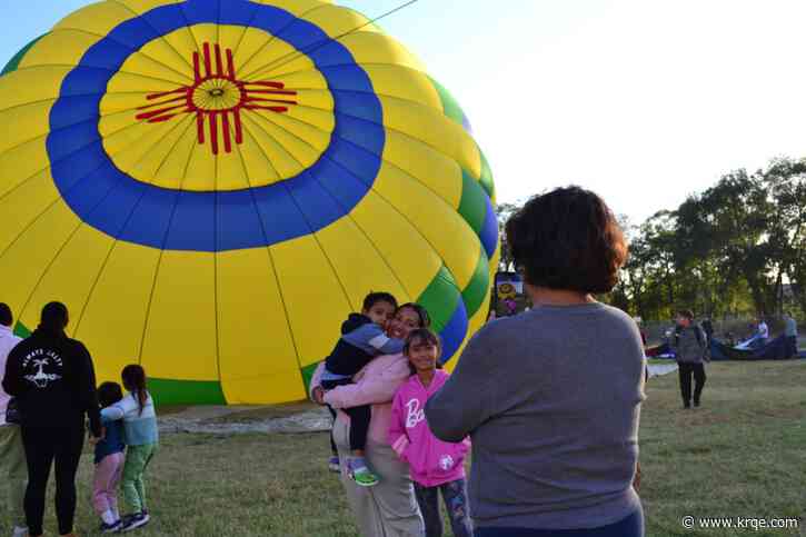 PHOTOS: Two hot air balloons greet students before the bell at Barcelona Elementary
