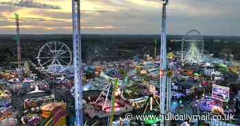 Hull Fair by night - stunning pictures as spectacle lights up the sky