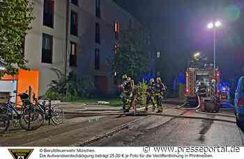 FW-M: Kellerbrand in Mehrfamilienhaus (Am Hart)
