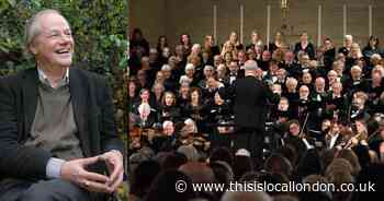 Conductor marks 40 years running choir with song of suffering children