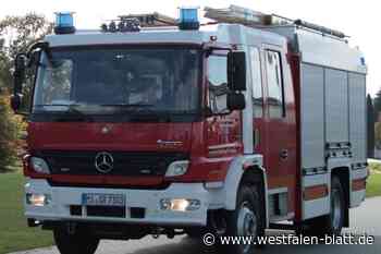 Rahden: Feuerwehr rückt zum Bahnhof aus