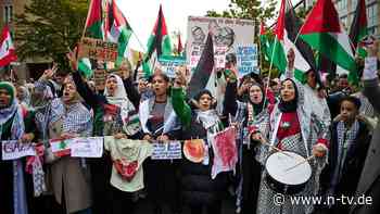 Hunderte demonstrieren in Berlin: Polizei: Gezielter Einsatz von Kindern bei Propalästina-Demo