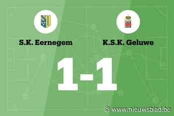 SK Eernegem B speelt gelijk tegen SK Geluwe