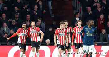 PSV zelfs met tien man te sterk: koploper bibbert in slotfase, maar klopt Sparta