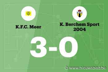 Meer zet zegereeks voort met overwinning tegen Berchem Sport B
