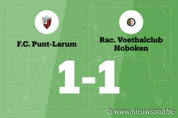 Gelijkspel voor Punt-Larum thuis tegen Hoboken