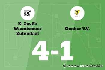 Wiemismeer wint thuis van Genk VV, mede dankzij twee treffers Vanalken