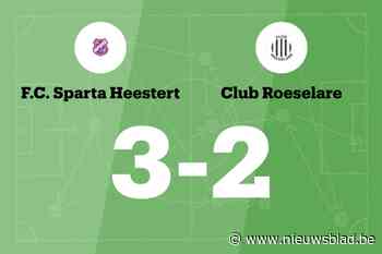 Sparta Heestert verslaat Club Roeselare en blijft winnen
