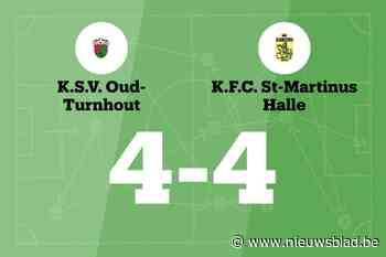 Oud-Turnhout sleept gelijkspel uit de brand in de thuiswedstrijd tegen Halle