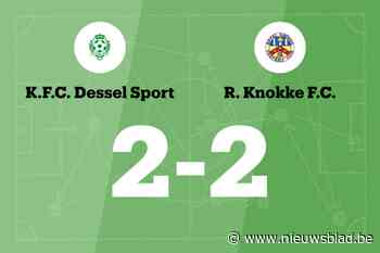 Dessel Sport speelt gelijk in thuiswedstrijd tegen FC Knokke