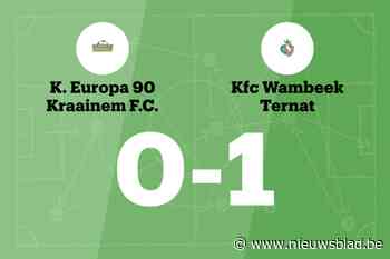 KFC Wambeek Ternat beëindigt reeks nederlagen met zege tegen K Eur.90 Kraainem