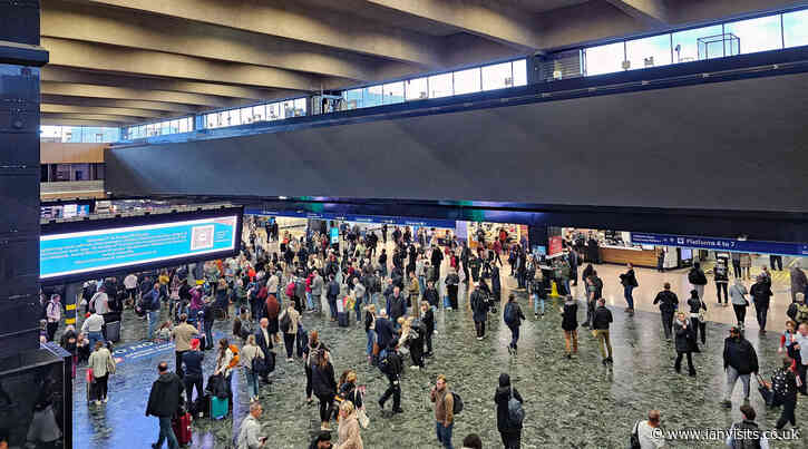 London Euston station has turned off the MEGA SIZED advertising boards