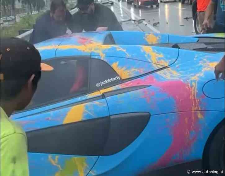 YouTuber crasht McLaren, geeft filmen alle prioriteit