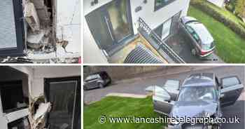 'The whole house shook' - videos show moment car ploughs into home