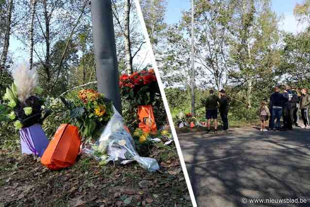 Vrienden leggen bloemen neer op plek waar 33-jarige man uit Dilsen-Stokkem en 28-jarige Kinrooienaar verongelukken