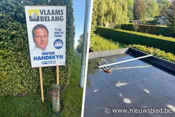 LIVE. Verkiezingen in regio Kortrijk: vandalen gooien verkeersbord op tuinberging Vlaams Belang-kandidaat