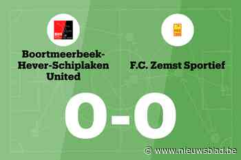 BHS United B en Zemst B komen niet tot scoren